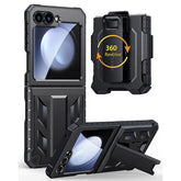 Galaxy Z Flip 6 Full Body Drop Protective Case with Belt Clip